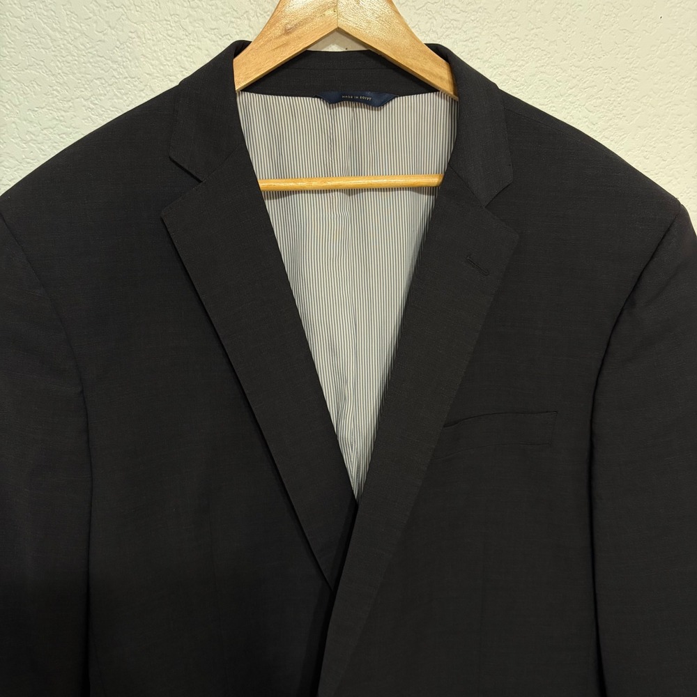 Brooks Brothers Explorer Madison Fit Blazer Mens 48R Charcoal Grey Wool Blend - Picture 2 of 8